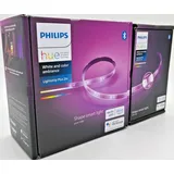 Philips Hue Lightstrip Plus V4 Basis Set Kit LED Streifen + Erweiterung 2m+1m