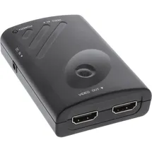 InLine Displayport zu 2x HDMI Splitter/Verteiler, FullHD, m. Videowand-Funktion