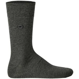 Tom Tailor Herren Socken im Pack - Basic, einfarbig Grau 43-46