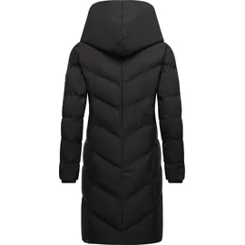 Ragwear Damen Warmer Wintermantel mit Kapuze Natalka Melange Intl Black24 Gr. XXL - XXL