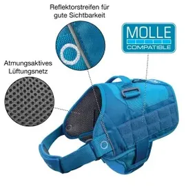 Kurgo RSG Townie Hundegeschirr schwarz S
