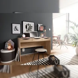 KADIMA DESIGN Schreibtisch MASSA Eiche / Beige