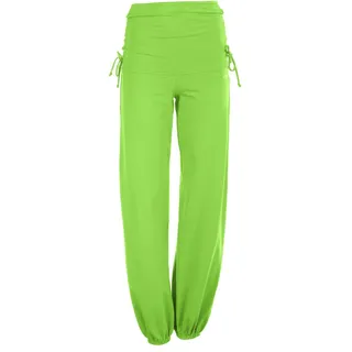 Sporthose WINSHAPE "WH1", Damen, Gr. XS, Normalgrößen, grün (apfelgrün), 90% Baumwolle, 10% Elasthan, Hosen, mit seitlicher Raffung