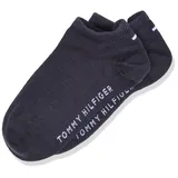 Tommy Hilfiger Kinder Sneaker Socken, Vorteilspack - Teen, TH, Baumwolle, Uni, 23-42 Dunkelblau 35-38 blau (563 midnight blue)
