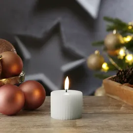 uYuni LED Mini Kerze Thea 5,8 cm weiß