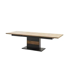 MCA Furniture MCA Cesena Tisch mit Säule 180x100(280) cm Holzwerkstoff/Schwarzgrau