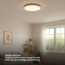 Brilliant Baarlo 1 LED Holz weiß