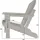 ASPERO Gartenstuhl Adirondack 75 x 75 x 83 cm weiß