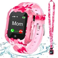 4G Smartwatch Kinder mit GPS und Telefon, Kinder  mit SOS, Wecker, Musik-Player, Kamera, Spiele, Kids Smart Watch für 3-14 Jahre Jungen Mädchen - Rosa