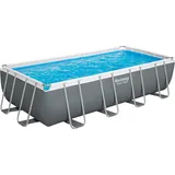 BESTWAY Frame Pool Komplett-Set 549x274x122cm - Grau