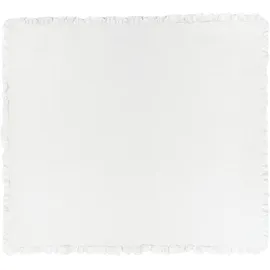 Beliani HATTON Bettüberwurf 220 x 240 cm Cremeweiß