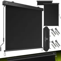 Kesser Senkrechtmarkise Außenrollo 140 x 250 cm Schwarz