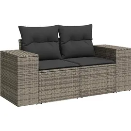 vidaXL Garten-Lounge-Set 9-tlg. grau
