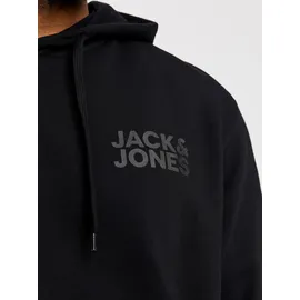 Jack & Jones PlusSize Hoodie schwarz 4XL