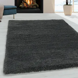 Ayyildiz Teppiche Fluffy 3500 Hochflorteppich 80 x 150 cm grau