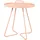 Cane-Line On-the-move small Beistelltisch Century Bistrotisch Ø 44 x 54 cm light rose