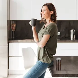 Relaxdays Vorratsglas 1,3 l 3 St.