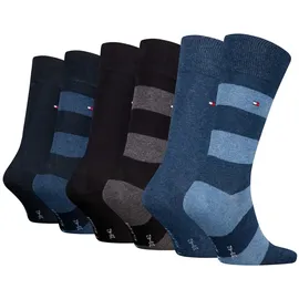 Tommy Hilfiger TH MEN RUGBY SOCK 6P ECOM Socken 6er Pack Blau 39-42