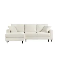 Sofa.de Ecksofa mit Schlaffunktion Wave ¦ creme ¦ Maße (cm): B: 230 H: 92 T: 154.0