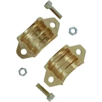 CORNAT Schlauch-Klemmschalen 3/4 Messing mehrfarbig