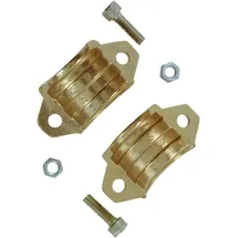 CORNAT Schlauch-Klemmschalen 3/4 Messing mehrfarbig