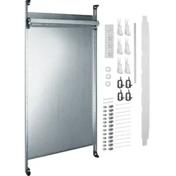 1St. Hager UF321NW Komplettfeld Multimedia universZ 1050mm 2-feld mit 12xPatchmo...