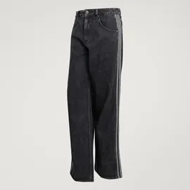 adidas Firebird Adicolor Denim Pants Straight Fit Schwarz 33