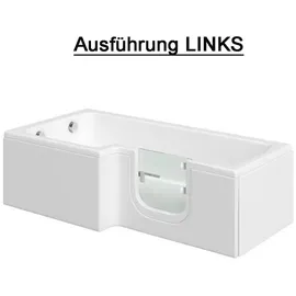 HAK Solarna Badewanne mit Tür 170 x 85/70 cm