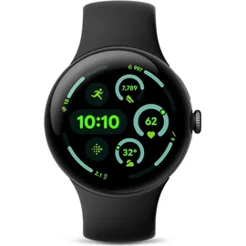 Google Pixel Watch 3 41 mm Bluetooth  matte black Sportarmband obsidian