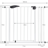 Infantastic Türschutzgitter weiß 75-115 cm inkl. Verlängerung