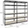 Proregal Schwerlastregal Metall 220x120x60 cm schwarz 6-Ebenen