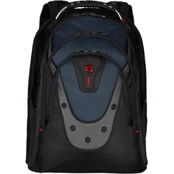 Laptoprucksack WENGER "Ibex, schwarz/blau" Gr. B/H/T: 37 cm x 47 cm x 26 cm, blau Herren Rucksäcke für Laptops bis 17 Zoll