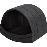 Hundehütte Hundehöhle Hundebett Hundehaus Katzenhöhle Schlafplatz XL - 60x49 cm Schwarz