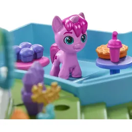 Hasbro My Little Pony Mini World Magic Mini-Kristallspielhaus, Spielset mit 5 Sammelfiguren, 3 cm