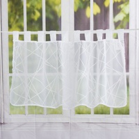 ELBERSDRUCKE transparente Bistrogardine Crossover Voile 00 weiß 48 x