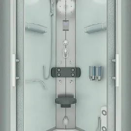 AcquaVapore Duschkabine Dusche D58-00M0 80x80 cm ohne 2K Scheiben Versiegelung