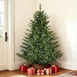 salcar Künstlicher Weihnachtsbaum 180 cm Zartgrüne Spitzen Für Weihnachten