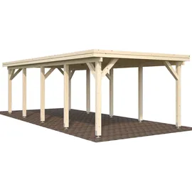 Palmako Karl Einzel-Carport 360 x 762 cm naturbelassen