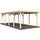 Palmako Karl Einzel-Carport 360 x 762 cm naturbelassen