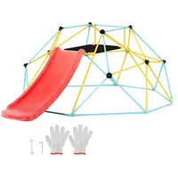 Vevor Kletterkuppel, 2,44 m geometrisches Klettergerüst mit Rutsche, für
