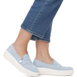 remonte Plateau Slipper Damen Hellblau 40