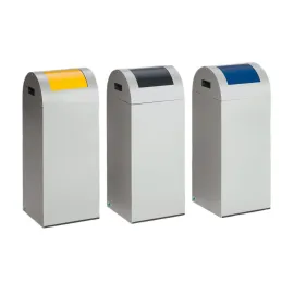 VAR Wertstoffsammler 60 l Silber