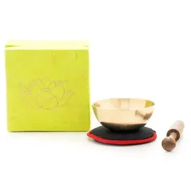 Klangschalen-Center GmbH Klangschalen-Set in Box mini grün mit Lotus