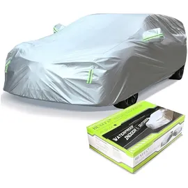 luxuskollektion Autoabdeckplane Wasserdicht Universal L Vollgarage Silberfarben