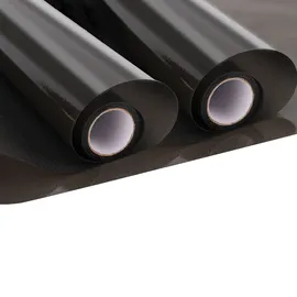 ideoon 4er-Set Sichtschutzfolie grau-matt, 60 x 200 cm - selbstklebende Fensterfolie mit UV-Schutz - hitzereduzierend & ideal für Fenster, Büro & Wohnräume