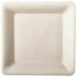 emissimo Pappteller, quadratisch, Zellstoff natur, 150 x 150 mm  500 Stück
