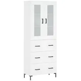 vidaXL Highboard Weiß 69,5x34x180 cm Holzwerkstoff