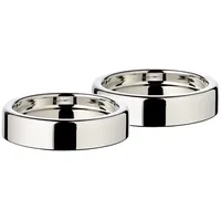 Edzard Kerzenteller Sanremo vernickelt Silber