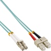 LWL Duplex Kabel, OM3, 2x LC Stecker/2x SC Stecker, 15m