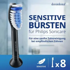 demirdental Sensitive Aufsteckbürste 8 St.
